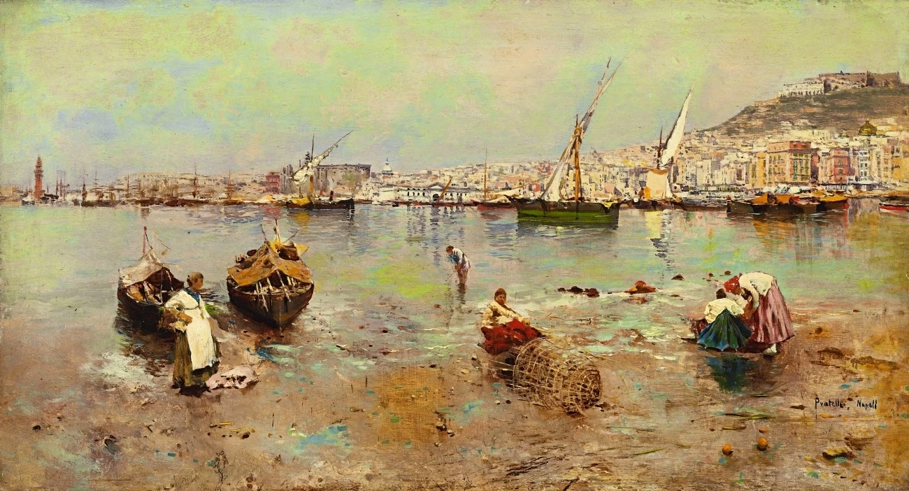  137-Attilio Pratella -Pescatori a riva 
